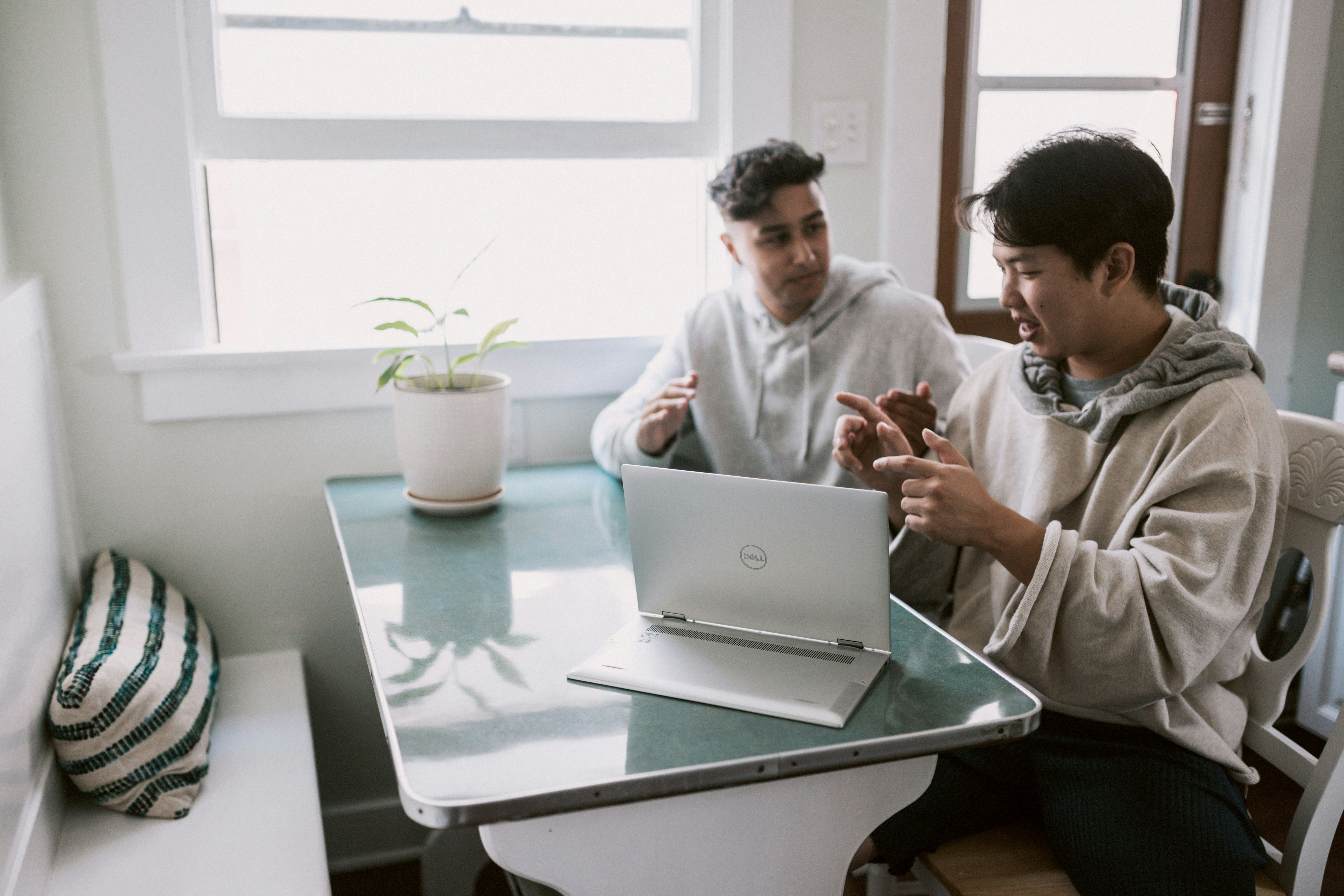 Professional team collaborating on AI solutions